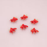 Gold fish red goldfish enamel charm 18k Gold Filled Charm Bar Bracelets and Necklaces Silver Pave CZ Minimalist Charms