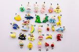 Kawaii enamel animal fruit cartoon charm mini cute colorful charm pendant for kids jewelry making bracelet earring necklace component c590