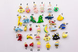 Kawaii enamel animal fruit cartoon charm mini cute colorful charm pendant for kids jewelry making bracelet earring necklace component c590