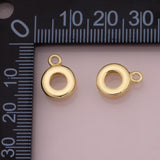 18K Gold Filled Bail for charm bracelets and necklaces - open jump ring