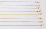 necklaces 16" necklace satellite paperclip rolo singapore oval chain necklaces gf 1420 14/20 gold filled 22K Gold Filled