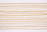 Rolo and Oval Chain Selection 18K Gold Filled unfinished loose chain for bracelets and necklaces charm bar chain by the yard
