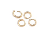 14K gold filled hoop earrings findings huggies 10mm 12mm 1420 14/20 gold filled - 4pcs