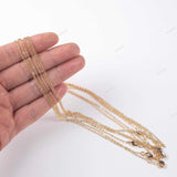 16" small oval chain 1mm 1.5mm 2mm made in usa gold filled with 2 inch extender 22K Gold Filled