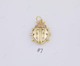 Animals gold filled charms charm pave cz 18K gf animal selection! 1420 14/20 gold filled lion dragonfly bee elephant snake fish butterfly