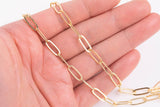 18K Gold Filled Paperclip Chain 5mm 16" 18" 1420 14/20 Gold Filled