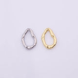 18k Gold Filled Round Carabiner Clasp 14x21mm, Carabiner Lock Connector,Spring Push Gate for DIY Jewelry Finding Necklace Bracelet