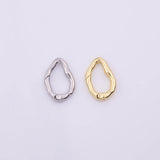 18k Gold Filled Round Carabiner Clasp 14x21mm, Carabiner Lock Connector,Spring Push Gate for DIY Jewelry Finding Necklace Bracelet