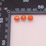 Pumpkin Jack-o'-lantern charm halloween fruit enamel charm 18k Gold Filled Charm Bar Bracelets and Necklaces Silver Charms