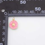 Sea turtle charm 18K Gold Filled Charm for Charm Bar Bracelets and Necklaces Charms Gold Filled Charms Minimalist CZ Pave