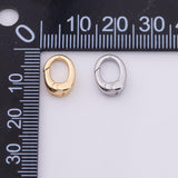 22k Gold Filled Round Carabiner Clasp 8x12mm, Carabiner Lock Connector, Spring Push Gate for DIY Jewelry Finding Necklace Bracelet