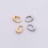 22k Gold Filled Round Carabiner Clasp 8x12mm, Carabiner Lock Connector, Spring Push Gate for DIY Jewelry Finding Necklace Bracelet