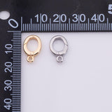 22k Gold Filled Round Carabiner Clasp 10x16mm, Carabiner Lock Connector, Spring Push Gate for DIY Jewelry Finding Necklace Bracelet