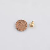 Strawberry Fruit Charm 18K Gold Filled Charm for Charm Bar Bracelets and Necklaces Charms Gold Filled Charms Minimalist CZ Pave