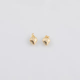 Strawberry Fruit Charm 18K Gold Filled Charm for Charm Bar Bracelets and Necklaces Charms Gold Filled Charms Minimalist CZ Pave