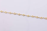 Clover Chain Gold and White Gold Ion Plated Tarnish Resistant