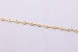Clover Chain Gold and White Gold Ion Plated Tarnish Resistant