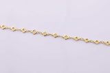Clover Chain 6mm - Gold and White Gold Ion Plated Tarnish Resistant