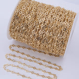 6mm Clover Chain - Gold and White Gold Ion Plated Tarnish Resistant