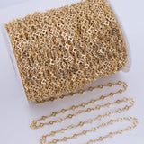 6mm Clover Chain - Gold and White Gold Ion Plated Tarnish Resistant