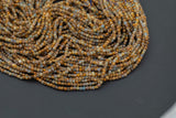 Natural Lemurian Blue Calcite Faceted Cube Beads Size 3.5mm 15.5" Strand