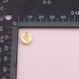 Palm Tree Charm 18K Gold Filled Charm for Charm Bar Bracelets Necklaces Charms Gold Filled Charms Minimalist CZ Pave