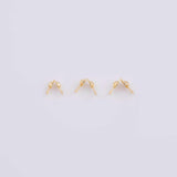 50pc 14K Gold PVD Ion Plated Clamshell Clam Shell Crimps for wires cords and chains