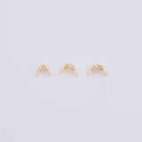 50pc 14K Gold PVD Ion Plated Clamshell Clam Shell Crimps for wires cords and chains