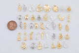 Mixed Charm Selection 18K Gold Filled Charm for Charm Bar Bracelets Necklaces Charms Gold Filled Charms Minimalist CZ Pave