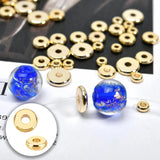 Gold PVD Plated Spacers 100pcs Flat Disc Roundel Spacer Heishi Beads Tarnish Resistant Made in USA