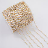White Enamel Chain 1 yard per order Tarnish Resistant