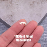 Jaguar Leopard Connector Permanent Jewelry Connectors 14k Gold Filled Sterling Silver for permanent jewelry