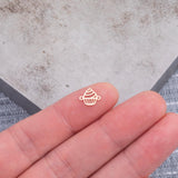 Cupcake connector Permanent Jewelry Connectors 14k Gold Filled Sterling Silver for permanent jewelry