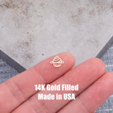 Cupcake connector Permanent Jewelry Connectors 14k Gold Filled Sterling Silver for permanent jewelry