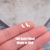 Boots connector Permanent Jewelry Connectors 14k Gold Filled Sterling Silver for permanent jewelry Cowboy Cowgirl Boots
