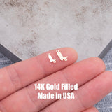 Boots connector Permanent Jewelry Connectors 14k Gold Filled Sterling Silver for permanent jewelry Cowboy Cowgirl Boots