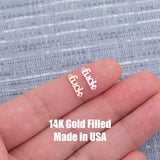 Fuck Connector Permanent Jewelry Connectors 14k Gold Filled Sterling Silver for permanent jewelry