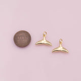 Sea shell conch charm Ocean Beach charm 18k Gold Filled Charm Bar Bracelets and Necklaces Silver Pave CZ Minimalist Charms