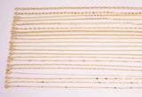 16" 18k Gold Filled Necklace Selection Rectangle Mariner Rolo Satellite Snake Singapore Oval Hear