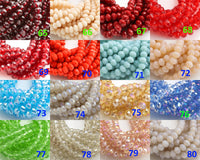 6mm Crystal 30 colors Rondelle Huge Selection SECOND Section - 5 Strands