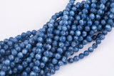 Kyanite Jade Beads Smooth Round 8mm - Full Strand 15.5 inch Strand AAA Quality