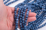 Kyanite Jade Beads Smooth Round 8mm - Full Strand 15.5 inch Strand AAA Quality