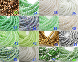 4mm Crystal 80 colors Rondelle Huge Selection FIRST Section - 5 Strands