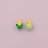 Corn on the Cob Charm 18K Gold Filled Charm for Charm Bar Bracelets Necklaces Charms Gold Filled Charms Minimalist CZ Pave