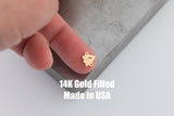 Camp Fire Connector or Charm - Intricate Detail - 14kt gold filled or Sterling Silver - Made in the USA - Custom