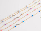 Opal Gold Filled Or Sterling Silver1.5mm Cable Chain, 14k gold filled, permanent jewelry chain, wholesale chain