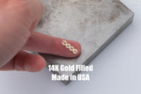 MAMA bubble connector Connector - 14Kt Gold Filled Sterling Silver Connectors for Permanent Jewelry