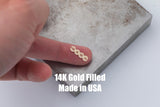 MAMA bubble connector Connector - 14Kt Gold Filled Sterling Silver Connectors for Permanent Jewelry