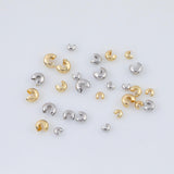 20pcs Gold Filled Crimp Covers 4mm 3mm 2mm 18k Gold Filled