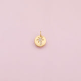 Palm Tree Charm 18K Gold Filled Charm for Charm Bar Bracelets Necklaces Charms Gold Filled Charms Minimalist CZ Pave